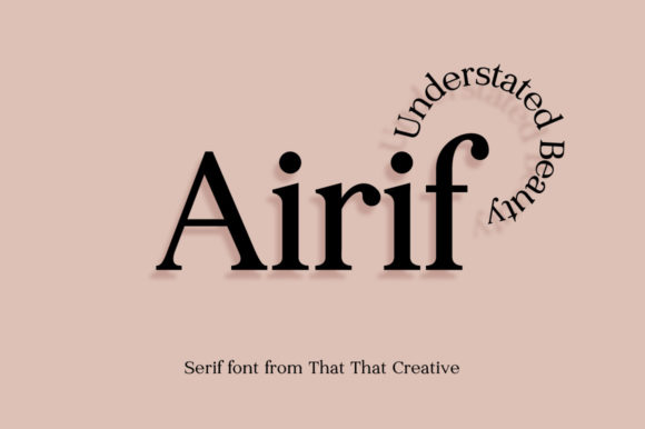 Airif: A Serif Font That Elevates Every Handmade Creation