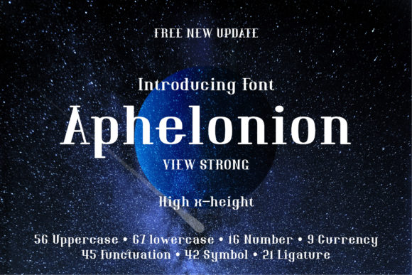 Aphelonion: The Perfect Serif Font for Handmade Labels and Printables