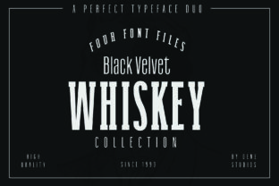 Black Velvet Whiskey: A Serif Typeface for Polished Branding