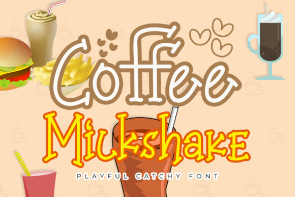 Coffee Milkshake Typeface: A Sweet Font for Bright Brand Identity