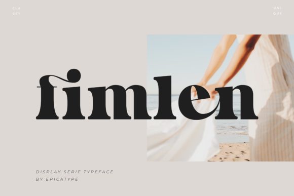 Fimlen: A Luxury Serif Typeface for Powerful Branding