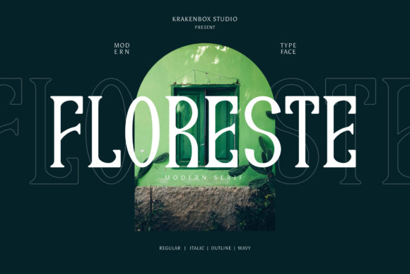 Floreste Typeface: A Tall, Elegant Serif for Handmade Branding