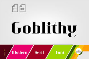 Goblithy: A Quirky Serif Typeface for Standout Editorial Design