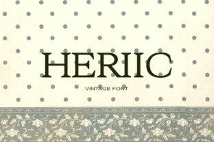 Heriic: A Classic Serif Typeface for Editorial Design