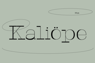 Kaliope: A Clean Serif Typeface for Modern Brand Identity