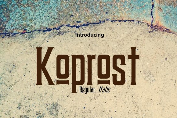 Koprost: A Minimal Serif Font for Distinct Brand Identity