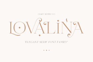 Lovalina Typeface Review: Elegant Serif for Handmade Brands