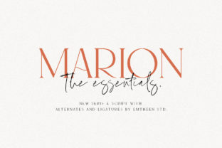 Marion the Essentials: A Refined Serif Duo for Editorial Design