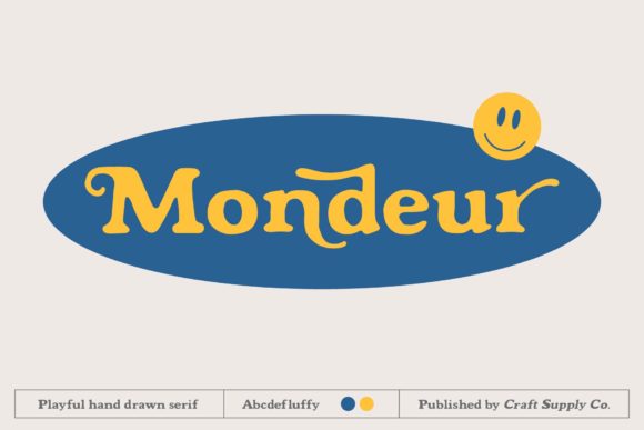 Mondeur Typeface Review: A Playful Hand-Drawn Serif for Modern Branding