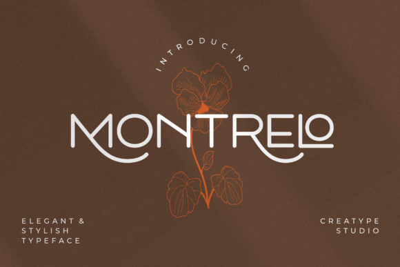 Montrelo: A Stylish Serif Typeface for Editorial Design