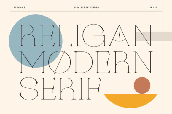 Religan Typeface: Elevating Campaign Clarity with Delicate Serif Design
