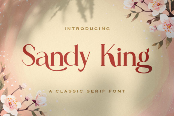 Sandy King: A Stylish Serif Typeface for Web Design
