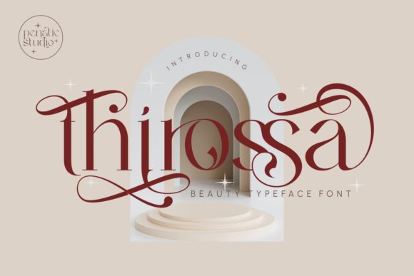 Thirossa Typeface: A Stylish Serif for Branding Projects