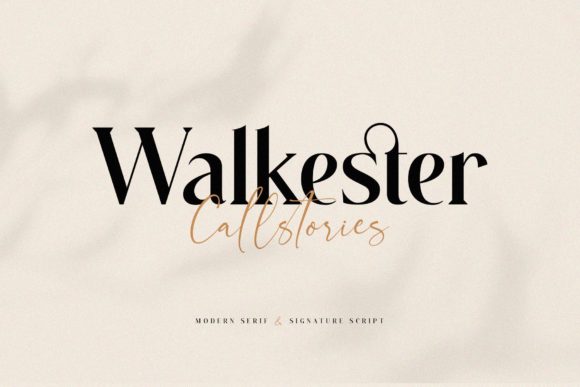 Walkester Callstories: Elevating Digital Typography with Serif and Script